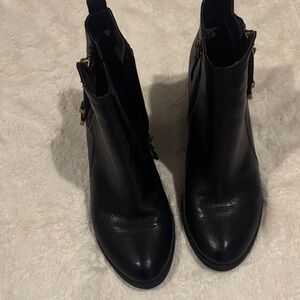 Franco Sarto Black Ankle Booties